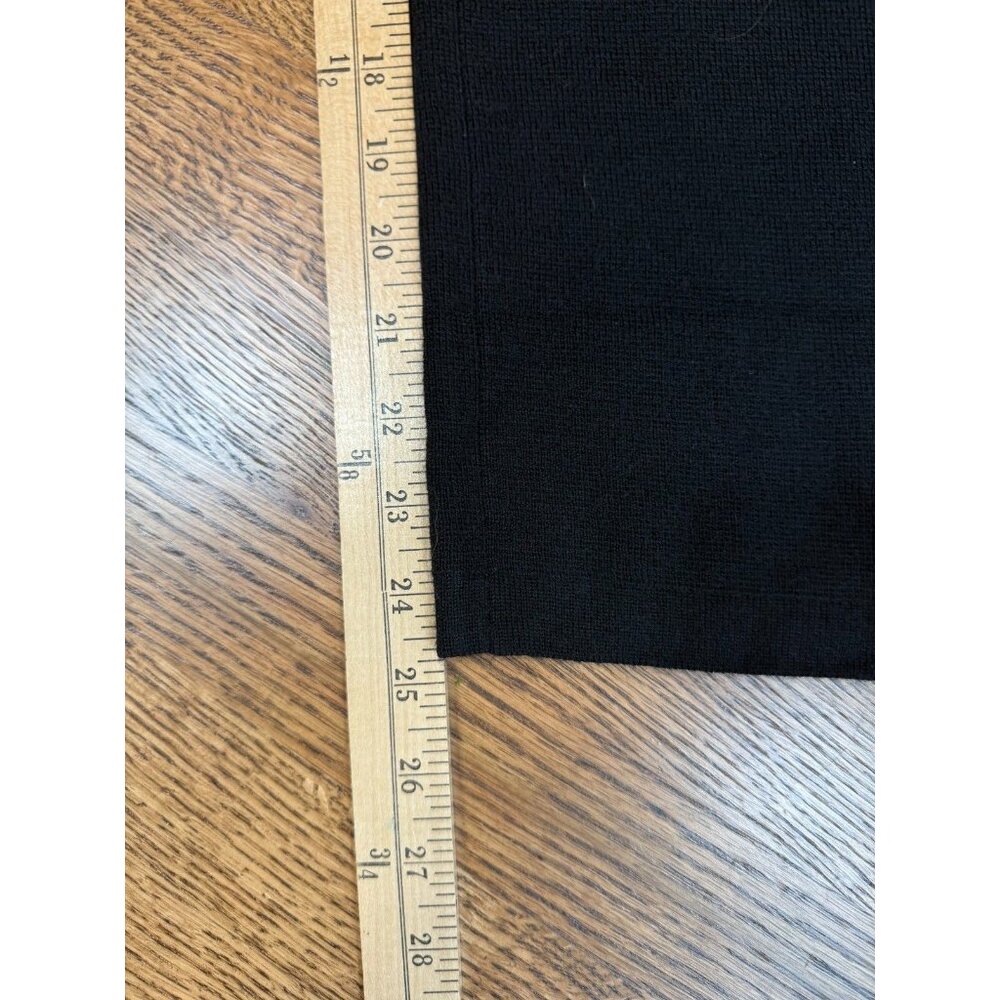 Staud Womens Black Merino Wool Blend Knit Wide Leg Pants - Picture 10 of 11